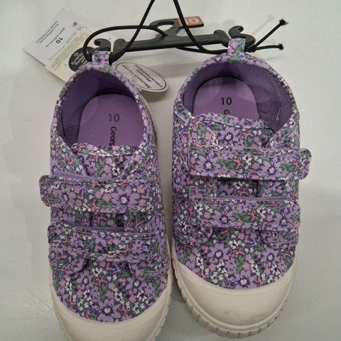 GIRL'S GEORGE CASUAL SHOES - SIZE 10 - PURPLE image 2