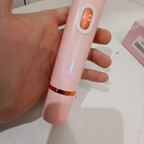 RECHARGEABLE DUAL HEAD SHAVER WITH TRIMMER LENGTH ATTACHMENT - PINK image 2