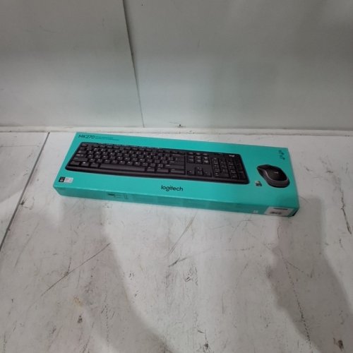 LOGITECH WIRELESS KEYBOARD AND MOUSE COMBO - 2.4 GHZ WIRELESS - BLACK (MODEL: MK270) image 2