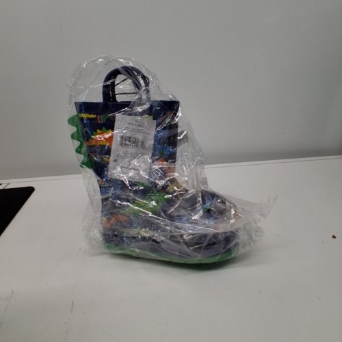 BOY'S GEORGE TODDLER DINOSAUR RAIN BOOTS - 9 - NAVY MULTICOLOR (STYLE: 77DINOW23) image 5
