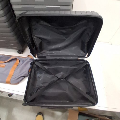 4PC COSBARN LUGGAGE SET WITH TSA LOCK SPINNER WHEELS - 20" / 24" / 28" - GREY image 4