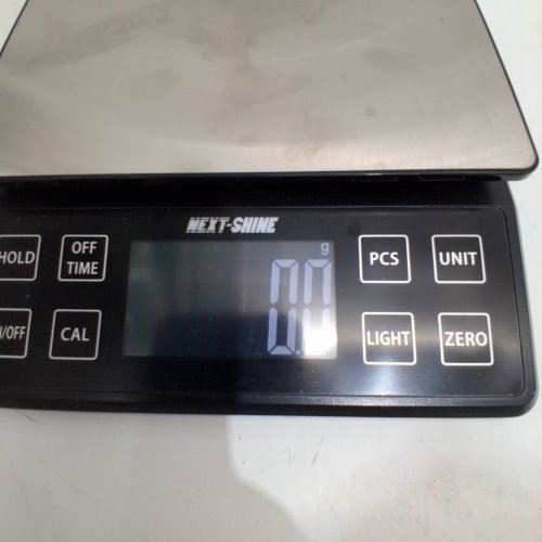 NEXT-SHINE RECHARGABLE DIGITAL FOOD KITCHEN SCALE WITH LCD BACKLIT DISPLAY - 5KG MAX - BLACK image 2