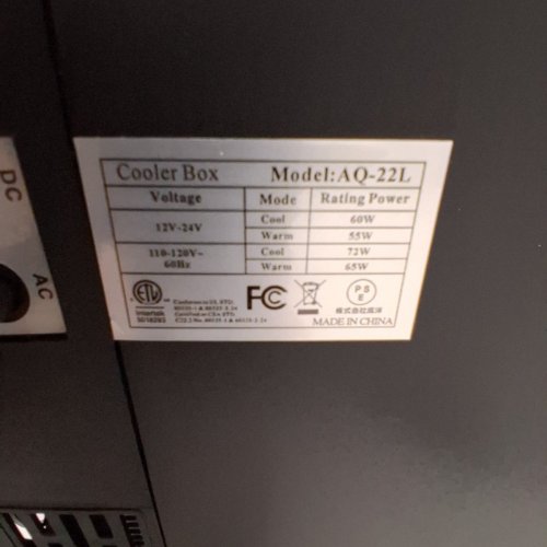 PORTABLE ELECTRIC COOLER BOX - (ITEM: US32040220/AQ-22L) image 6