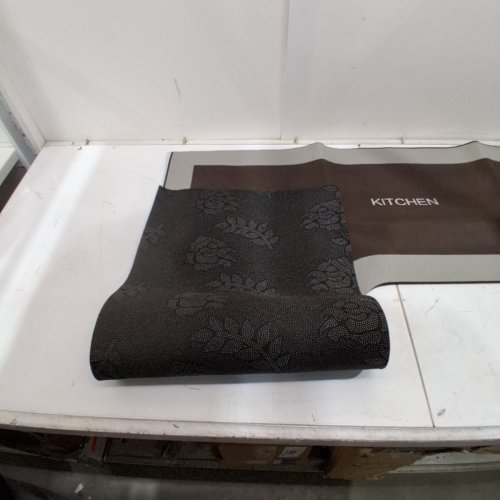 WUZTAI WATER ABSORBENT NON SLIP ABSORBENT L CORNER FLOOR MAT -47" X 29" X 17" - BROWN/GREY image 4