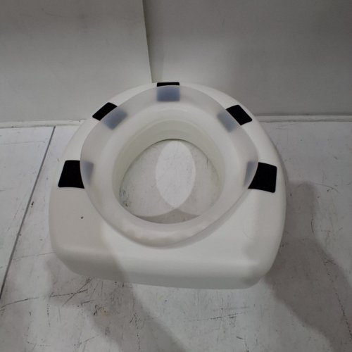 HEALTHSMART PORTABLE ELEVATED ROUND TOILET SEAT RISER WITH SLIP RESISTANT PADS - 5" RAISED - WHITE (MODEL: 522-1508-1901) image 3