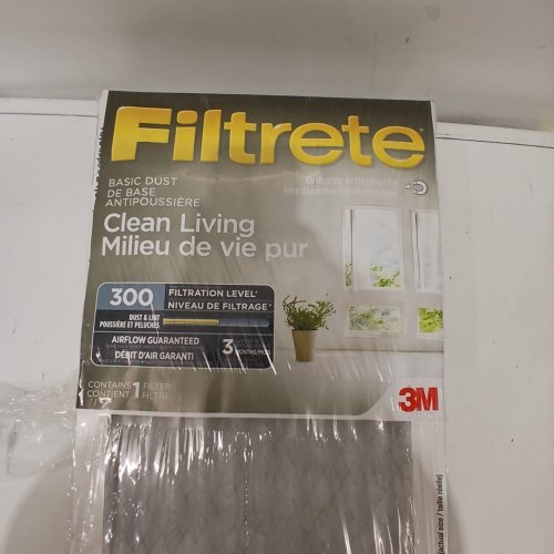 3PK FILTRETE MPR 300 FURNACE FILTERS PLEATED AC FURNACE - 14 X 25X1" (MODEL: 304DC) image 2