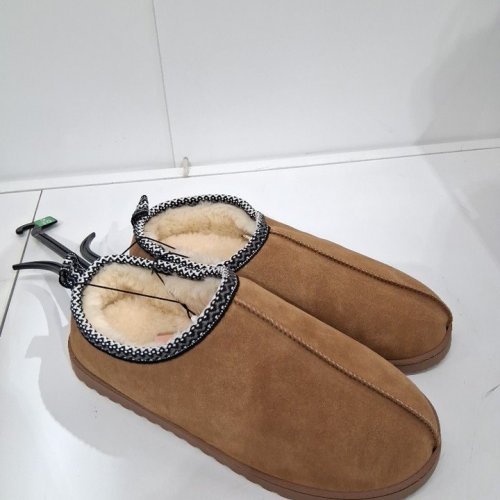 WOMEN'S CANADIANA FUR-LINED SLIPPERS - 9-10 - BROWN image 2