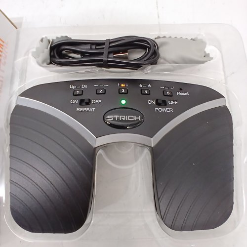 STRICH SILENT WIRELESS PAGE TURNER PEDAL FOR IPAD, USB RECHARGEABLE - BLACK (MODEL: SPT-20) image 2