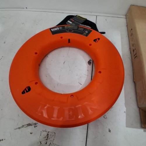 KLEIN TOOLS HIGH-FLEXIBILITY NON-CONDUCTIVE FISH TAPE - 150FT - ORANGE (MODEL: 50378) image 2