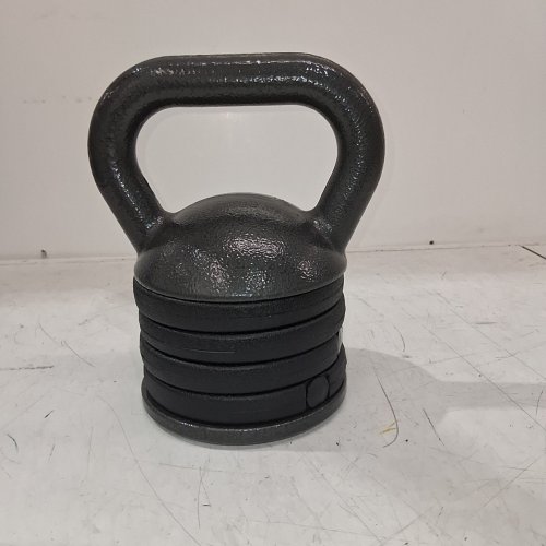 APEX HEAVY-DUTY ADJUSTABLE FREE WEIGHT KETTLEBELL - 20LBS (CAN ADD UP TO 30LB) - CAST IRON (MODEL: APKB-5009) image 2