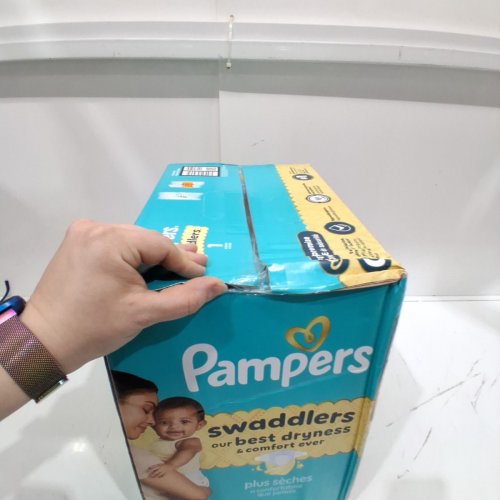 160PK PAMPERS SWADDLERS LEAKPROOF DISPOSABLE DIAPERS - SIZE 1 (8-14LBS) image 3
