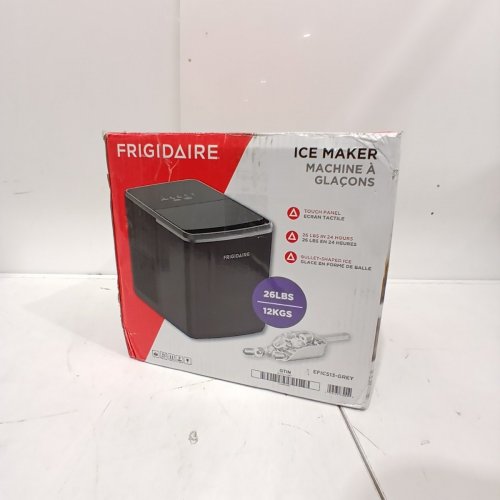 FRIGIDAIRE RETRO FREESTANDING BULLET SHAPED ICE MAKER - 26LBS - GREY (MODEL: EFIC513-GREY) image 6