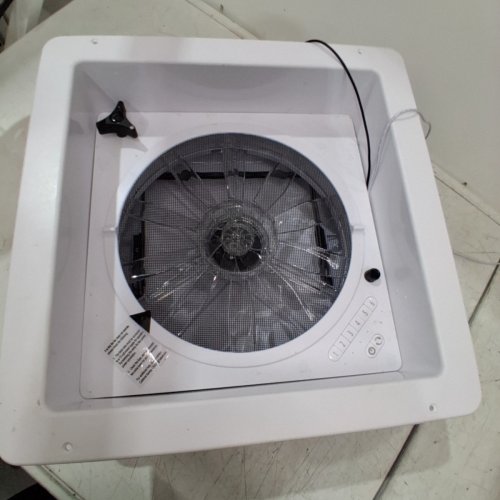 STARVENT RV ROOF FAN FOR CIRCULATING AIR AND SMOKE WITH REVERSIBLE AIR FLOW 12 V - 14" X 14" - WHITE (MODEL: A021C) image 4