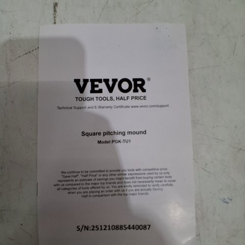 VEVOR PORTABLE SQUARE PITCHING MOUND FOR INDOORS AND OUTDOORS - GREEN (MODEL: PGK-TU1) image 2