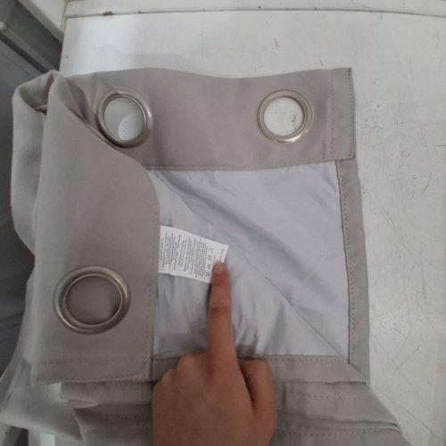 (2 PANEL) SUN+BLK TOTAL BLACKOUT CURTAINS WITH GROMMETS - 52" X 84" - LIGHT GREY (MODEL: 4595114) image 3