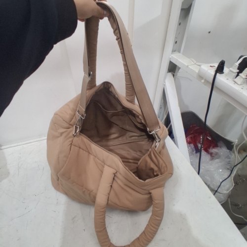 MYTAGALONGS LARGE DUFFLE BAG CLOUD DUFFLE BAG - BEIGE- 20″ X 11.5″ X 10″ - (MODEL: 1984444) image 3