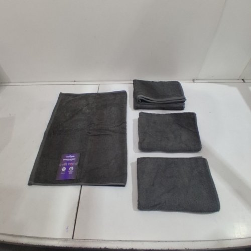 4PK SWIFT HOME HAND TOWEL - 19" X 28" - GREY image 3
