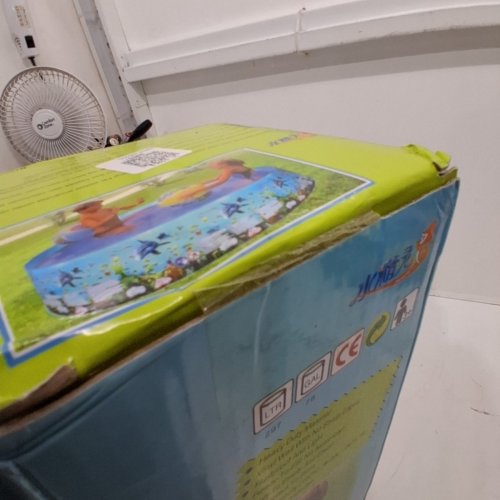 KID'S BENTHOS INFLATABLE POOL - 4FT X 10" - BLUE (STYLE: EZ) image 3