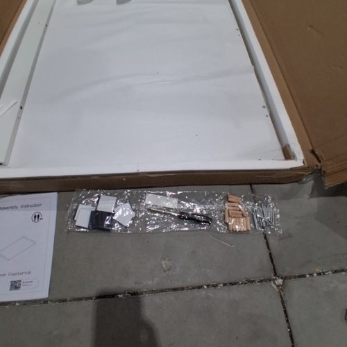 APETACCAT WASHER DRYER COUNTERTOP - 27.5" X 54" - WHITE (ITEM: HZ2040) image 4