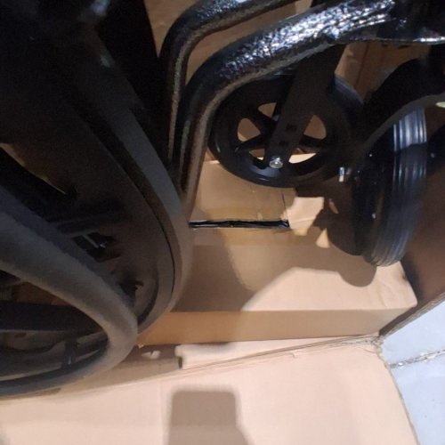 MEDLINE STRONG AND STURDY WHEELCHAIR WITH SWING AWAY LEG RESTS AND 16'' SEAT (MODEL:K1166N22S) image 5