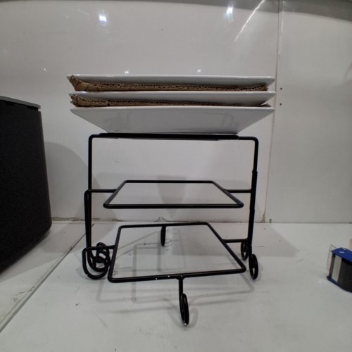 3-TIER BUFFET SERVER - BLACK AND WHITE (ITEM: 193401) image 3
