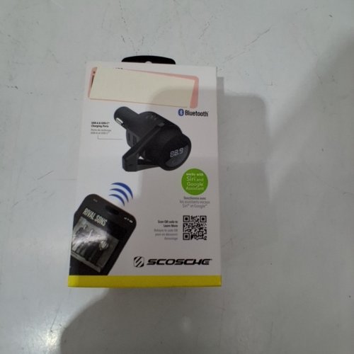SCOSCHE BLUETOOTH WIRELESS HANDS-FREE CAR KIT WITH DIGITAL FM TRANSMITTER AND DUAL USB PORTS - 12W - BLACK (MODEL: BTFM9-SP) image 5