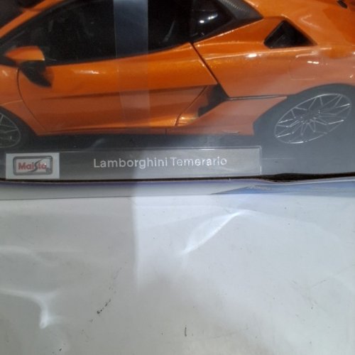 MAISTO *SPECIAL EDITION* LAMBORGHINI TEMERARIO COLLECTIBLE MODEL DIE CAST CAR - 1:18 SCALE - ORANGE (MODEL: 9897765) image 4