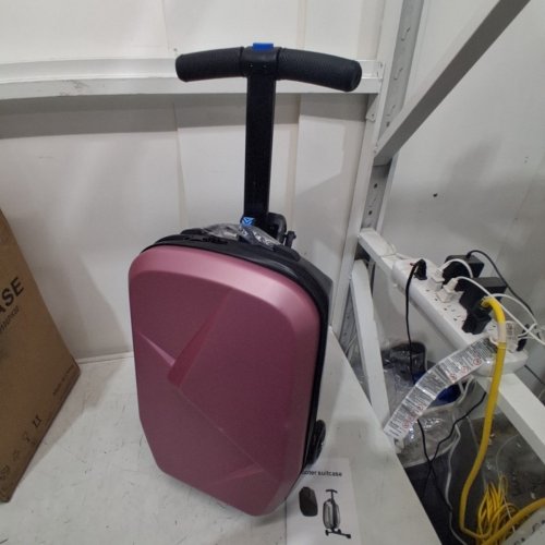 ADVWIN 2-IN-1 FOLDABLE HARDSHELL SCOOTER SUITCASE - PINK (MODEL: US890106PK00) image 5