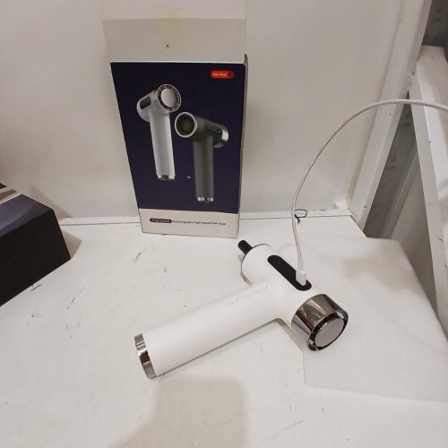 USB RECHARGEABLE PORTABLE HAIR DRYER - WHITE image 4