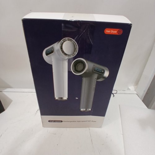 USB RECHARGEABLE PORTABLE HAIR DRYER - WHITE image 5