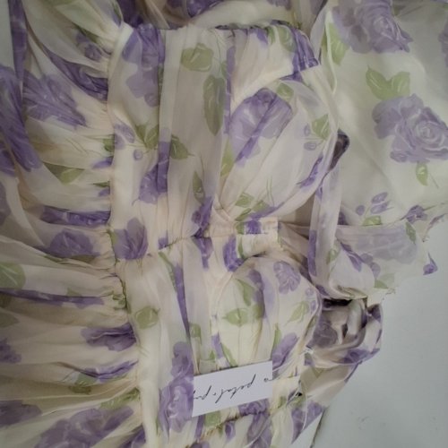 WOMEN'S PETAL & PUP FLORAL MIDI DRESS - LARGE - LAVENDER (MODEL: MD3362B) image 3