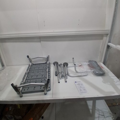 MEDLINE GUARDIAN BATHTUB TRANSFER BENCH WITH BACK SUPPORT & SUCTION FEET - 400LBS CAPACITY - GREY (MODEL: G3-100KBX1) image 2