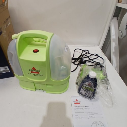 BISSELL LITTLE GREEN MINI CORDED PORTABLE CARPET AND UPHOLSTERY DEEP CLEANER WITH SELF-CLEANING TOUGH STAIN TOOL AND HYDRORINSE TOOL (MODEL: 4075B) image 3