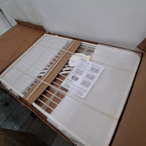 4 PANEL METAL FENCE - 40" - WHITE image 2