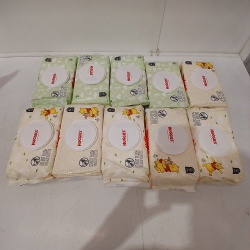 10PK HUGGIES NATURAL CARE SENSITIVE UNSCENTED REFILLABLE BABY WIPES (560 WIPES TOTAL) - WINNIE THE POOH image 2