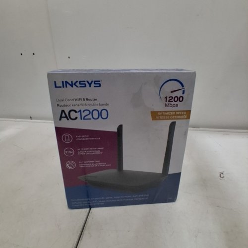 LINKSYS DUAL BAND WIFI 5 ROUTER - 1500SQFT COVERAGE, AC1200, 1200MBPS - BLACK (MODEL:E5400-CA) image 2