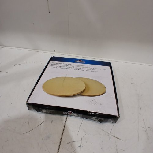 2PC NAPOLEON GRILLS COMMERCIAL 10" PERSONAL SIZED PIZZA STONE/BAKING SET - BEIGE (MODEL: 70000) image 4