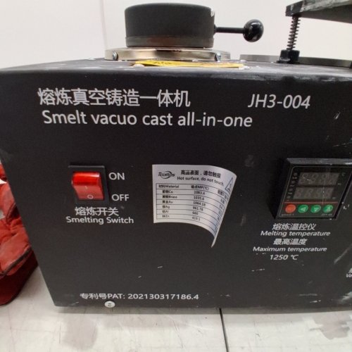 TOOLTOS WAX METHOD JEWELRY VACUUM CASTING MACHINE - MAXIMUM TEMPERATURE 1250°C - BLACK (MODEL: JH3-004) image 3