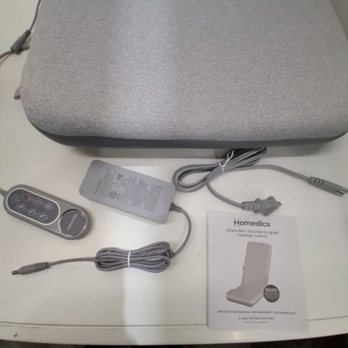 HOMEDICS SHIATSUFLEX MASSAGE CUSHION - GREY (MODEL: MCS-512HRM-CA) image 4