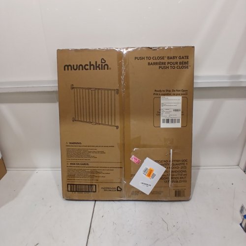 MUNCHKIN PUSH TO CLOSE EXTENDING SAFETY GATE - 29" X 28.5" - 45" - BLACK (MODEL: MK0001 REV4) image 5