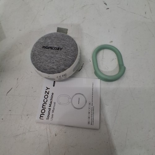 MOMCOZY PORTABLE SOUND MACHINE WITH NIGHT LIGHT - WHITE/GREEN (MODEL: WN06) image 3