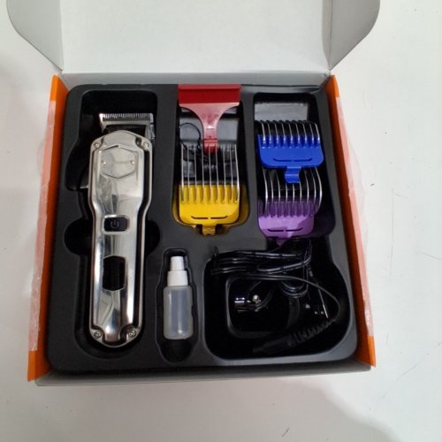 5PC ONEISALL DOG CLIPPERS - 4 SIZE GUARDS - SILVER (MODEL: RFC-676) image 3