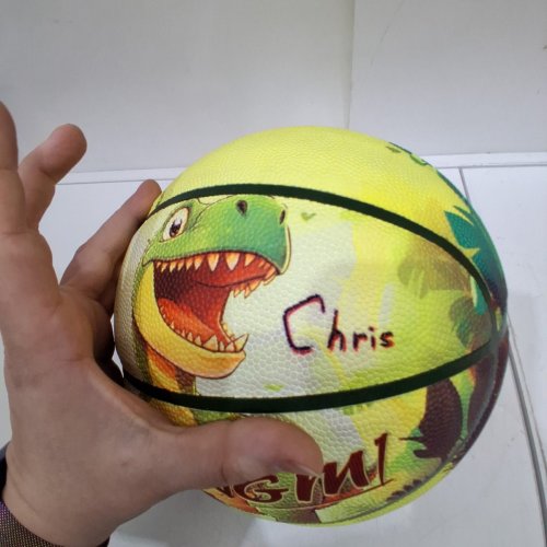 YOUTH KUANGMI DINOSAUR KIDS' BASKETBALL - SIZE 5 - MULTICOLOURED (MODEL: KMBB316A) image 4