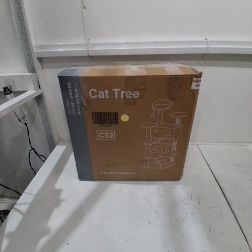 BESTPET MULTI-LEVEL CAT TREE TOWER FOR INDOOR, 54" - BEIGE (MODEL: CT-HZ54) image 4