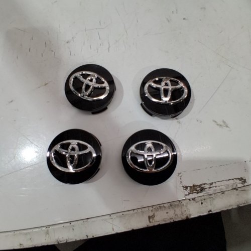 4PC TOYOTA WHEEL CENTER CAPS - BLACK image 3