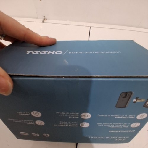 TEEHO KEYPAD DIGITAL DEADBOLT LOCK - MATTE BLACK (MODEL: TE001) image 3