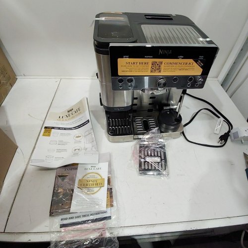 NINJA LUXE CAFÉ 3-IN-1 ESPRESSO MACHINE - DRIP COFFEE MAKER AND RAPID COLD BREW, INTEGRATED GRINDER, ASSISTED TAMPER, HANDS-FREE FROTHER - GREY (MODEL: ES601C) image 3
