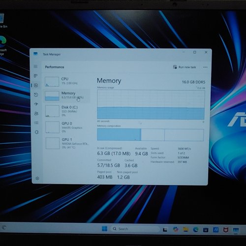 ASUS V16 GAMING LAPTOP - 16" | INTEL CORE 7 240H | 16GB RAM | 1TB SSD | RTX 3050 | 144HZ - BLACK - (MODEL: V3607VJ-AS74) image 5