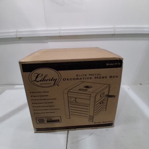 LIBERTY GARDEN 200FT HOSE STORAGE BOX - 19.3" X 17.7" X 17"- BRONZE (MODEL:778) image 6
