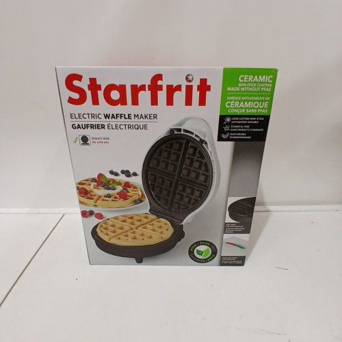 STARFRIT ELECTRIC WAFFLE MAKER - WHITE (MODEL: 024422 (S6209)) image 4